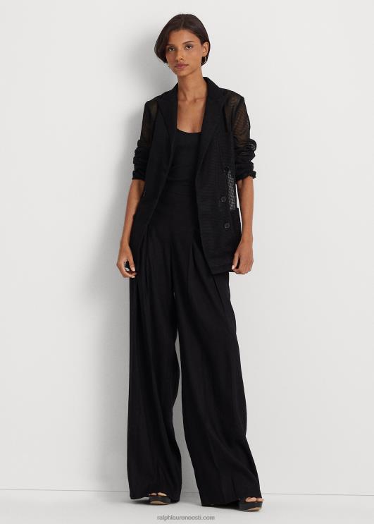 Ralph Lauren naised kaherealine võrk bleiser PR0V4327 must