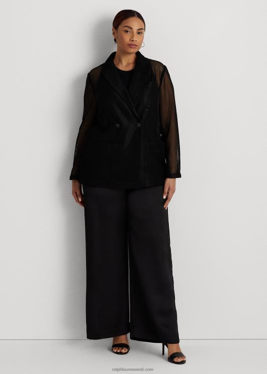 Ralph Lauren naised kaherealine võrk bleiser PR0V4541 must