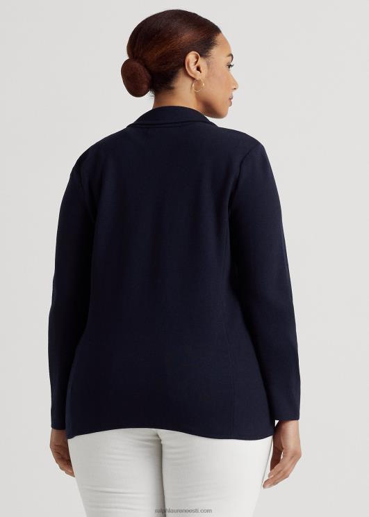 Ralph Lauren naised kammitud puuvillane bleiser PR0V4738 merevägi