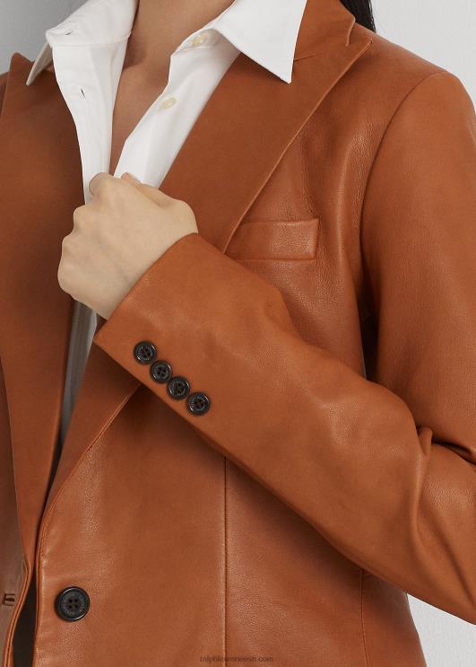 Ralph Lauren naised lambanahast bleiser PR0V3820 cuoio