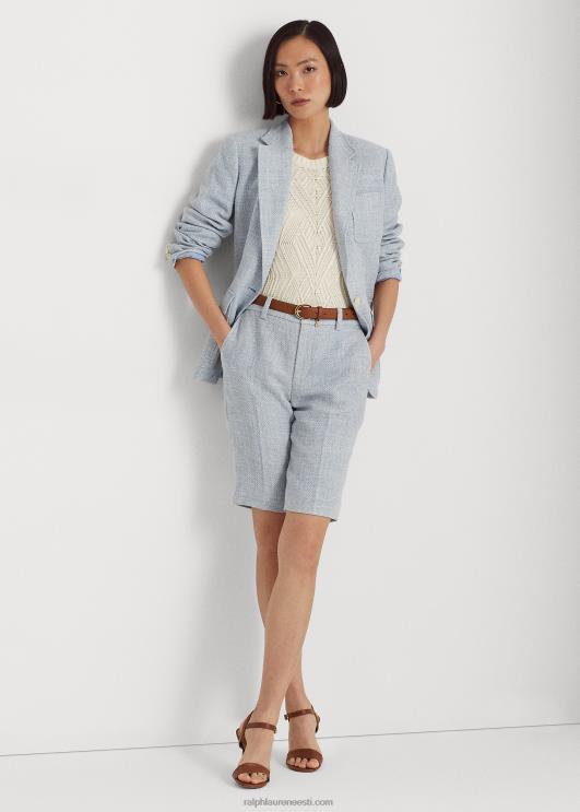 Ralph Lauren naised linasegust bleiser PR0V9425 helesinine/kreem