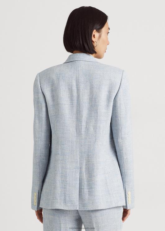 Ralph Lauren naised linasegust bleiser PR0V9425 helesinine/kreem