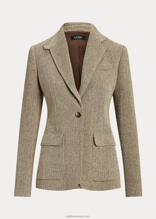 Ralph Lauren naised linasest kalasabast bleiser PR0V3979 pruun/kreem