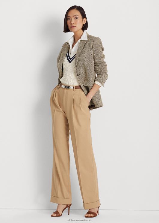 Ralph Lauren naised linasest kalasabast bleiser PR0V3979 pruun/kreem