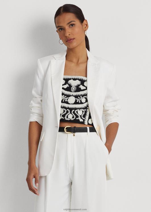 Ralph Lauren naised linasest toimsest bleiser PR0V4345 valge