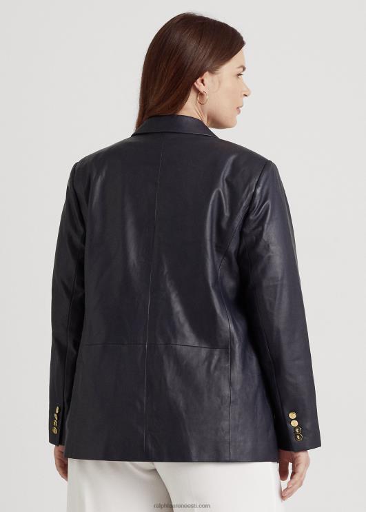 Ralph Lauren naised nappa nahast bleiser PR0V4799 merevägi