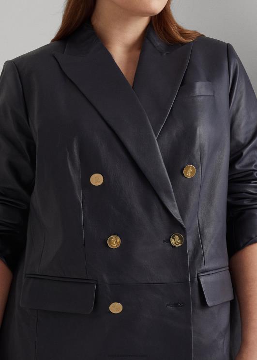 Ralph Lauren naised nappa nahast bleiser PR0V4799 merevägi