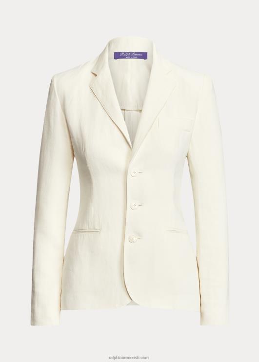 Ralph Lauren naised skye linasest lõuendist bleiser PR0V3496 valkjas