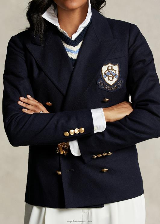 Ralph Lauren naised spelmani kollektsiooni harilik bleiser PR0V3319 lennuväe merevägi