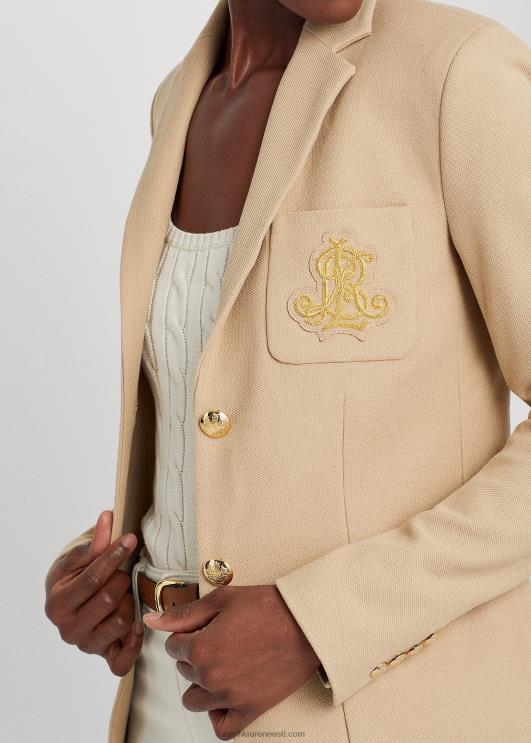 Ralph Lauren naised väärismetallikangidega žakaarbleiser PR0V4295 kasepruun