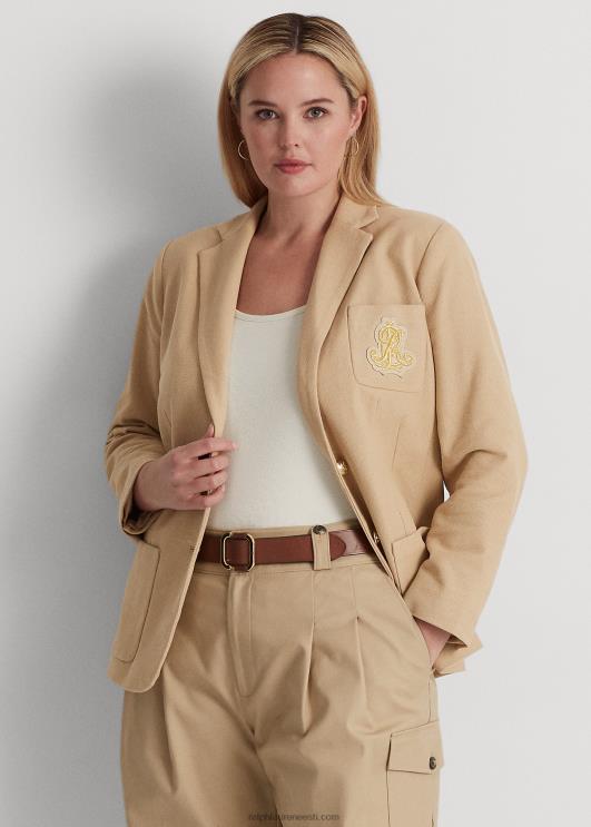 Ralph Lauren naised väärismetallikangidega žakaarbleiser PR0V4514 kasepruun
