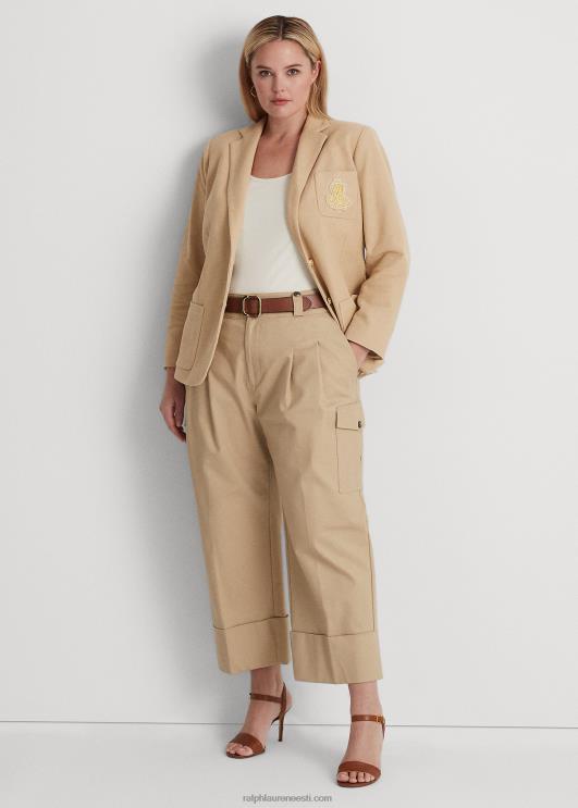 Ralph Lauren naised väärismetallikangidega žakaarbleiser PR0V4514 kasepruun