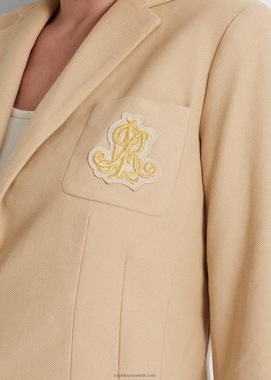 Ralph Lauren naised väärismetallikangidega žakaarbleiser PR0V4514 kasepruun