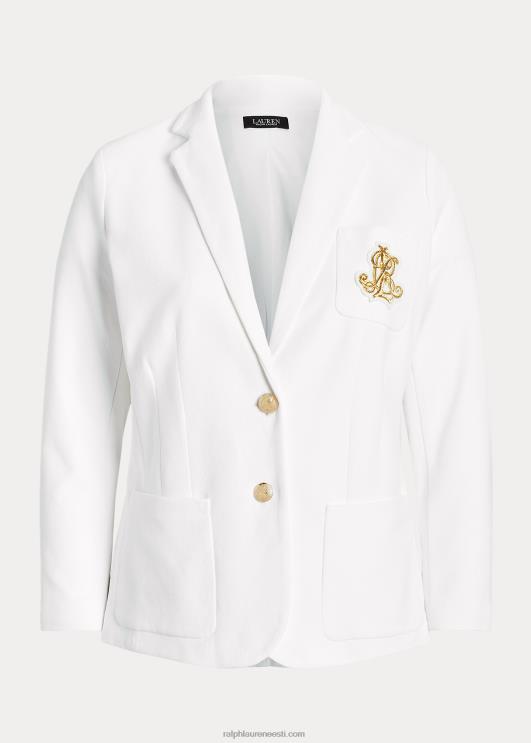 Ralph Lauren naised väärismetallikangidega žakaarbleiser PR0V4515 valge