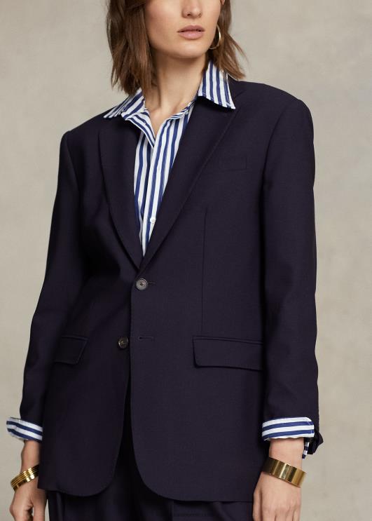 Ralph Lauren naised veniv villaseguga bleiser PR0V9170 merevägi