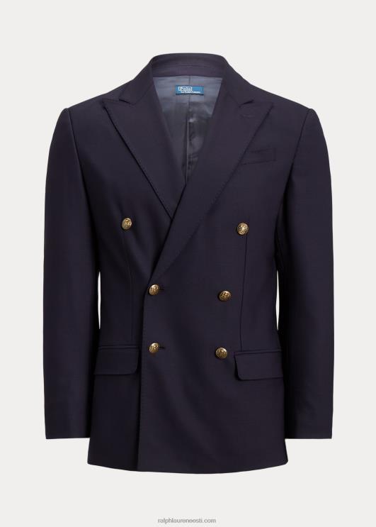 Ralph Lauren naised villaseguga kaherealine bleiser PR0V9175 merevägi