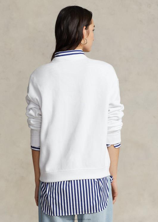 Ralph Lauren naised fliisist kaelusega pullover PR0V9094 valge
