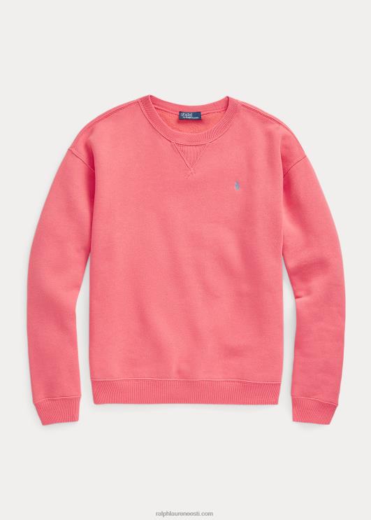 Ralph Lauren naised fliisist kaelusega pullover PR0V9095 rubiinkorall