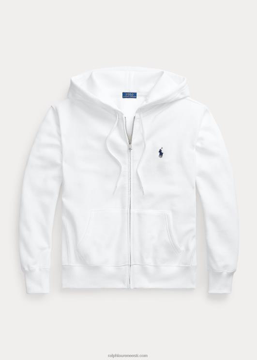 Ralph Lauren naised fliisist täistõmblukuga kapuuts PR0V3276 valge