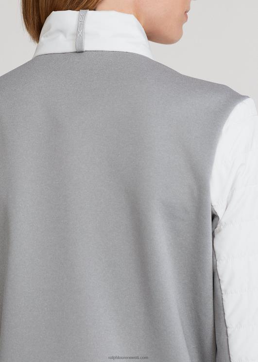 Ralph Lauren naised hübriidne veerandtõmblukuga pullover PR0V3766 helehall kanarbik