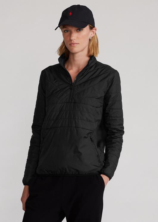 Ralph Lauren naised hübriidne veerandtõmblukuga pullover PR0V3767 must