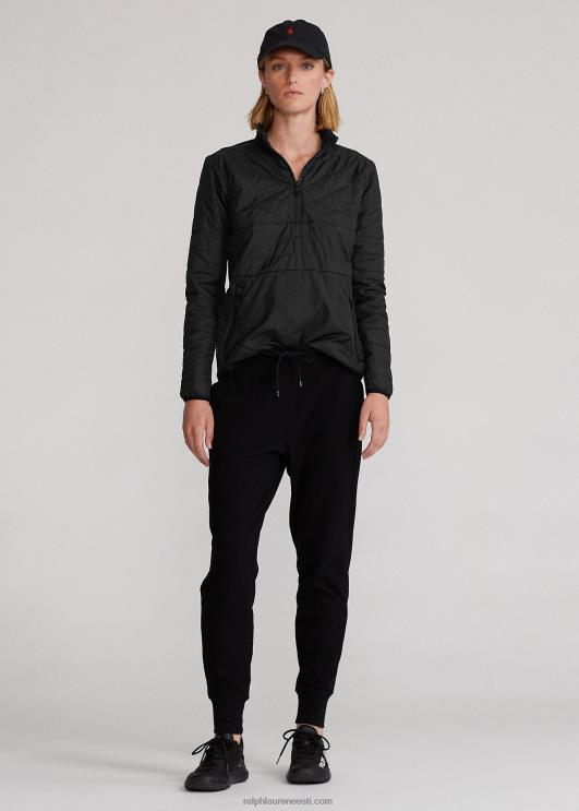 Ralph Lauren naised hübriidne veerandtõmblukuga pullover PR0V3767 must