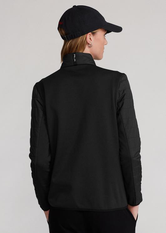 Ralph Lauren naised hübriidne veerandtõmblukuga pullover PR0V3767 must