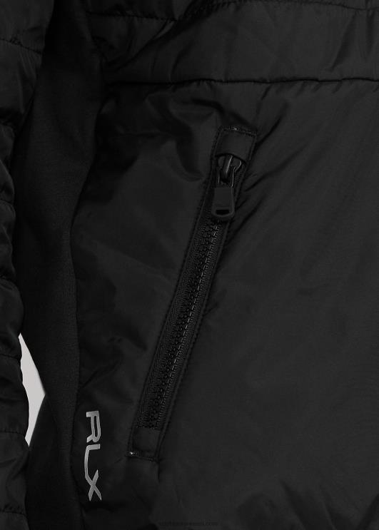 Ralph Lauren naised hübriidne veerandtõmblukuga pullover PR0V3767 must