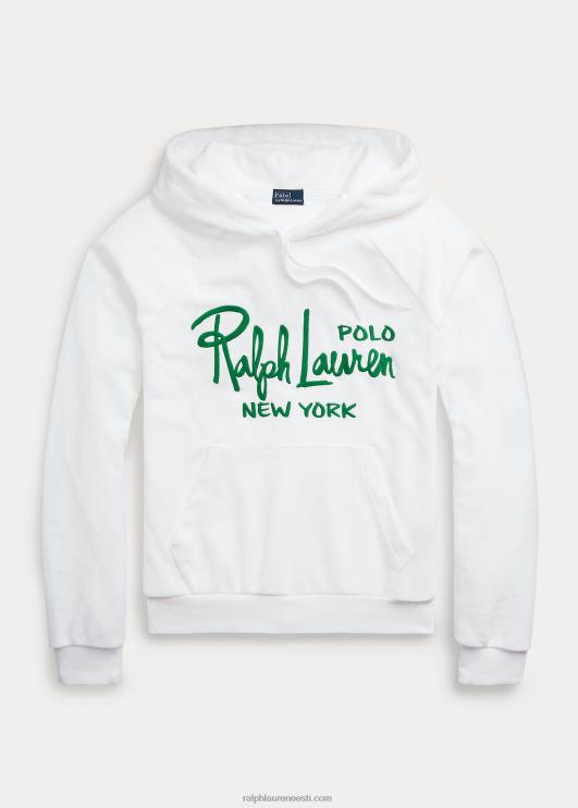 Ralph Lauren naised kokkutõmbunud tikitud logoga kapuuts PR0V2970 valge