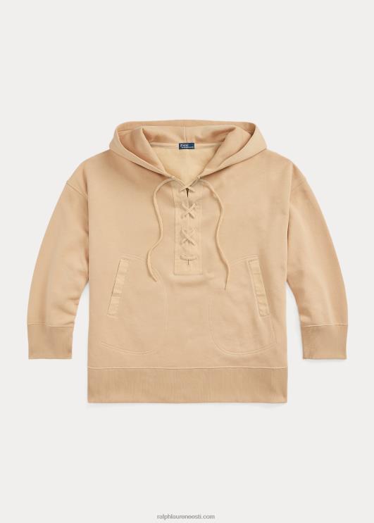 Ralph Lauren naised ülisuur nööriga fliisist kapuuts PR0V3208 liivadüün