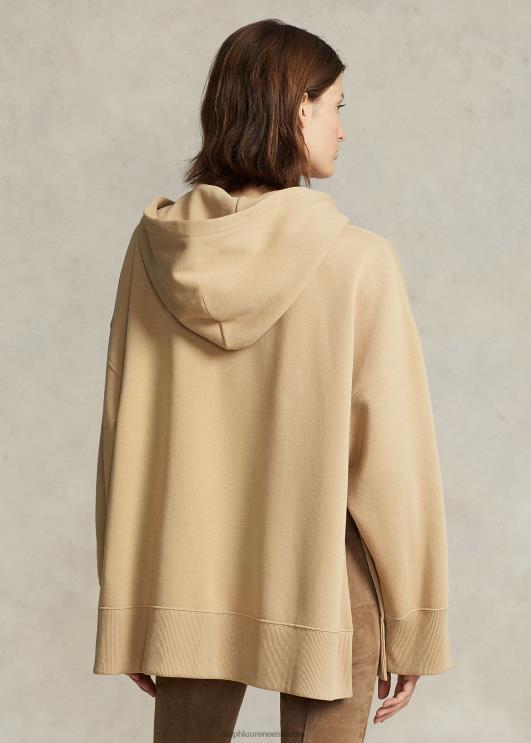 Ralph Lauren naised ülisuur nööriga fliisist kapuuts PR0V3208 liivadüün