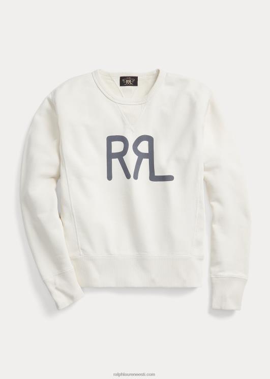 Ralph Lauren naised logoga prantsuse frotee crewneck dressipluus PR0V3612 pärgamendikreem