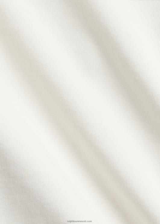 Ralph Lauren naised logoga prantsuse frotee crewneck dressipluus PR0V3612 pärgamendikreem