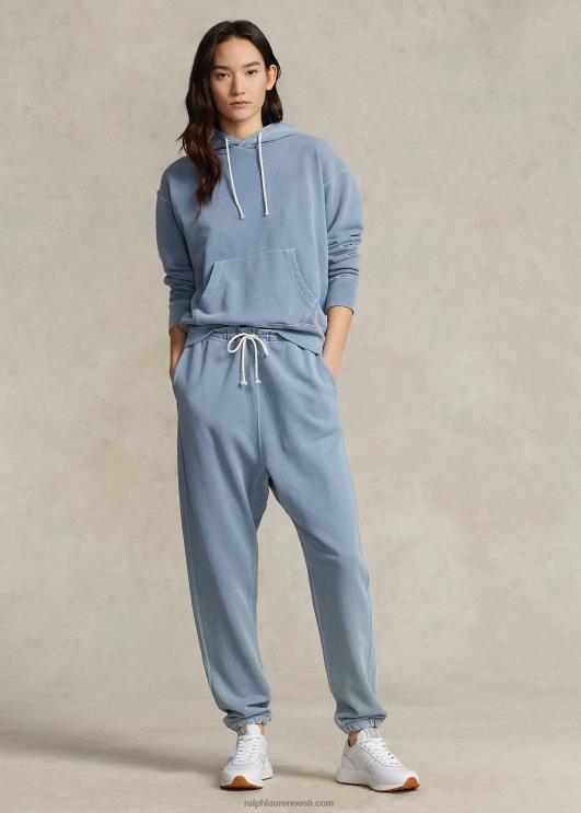 Ralph Lauren naised orgaanilisest puuvillast fliisist kapuuts PR0V3188 indigo