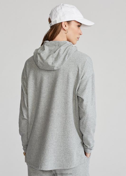 Ralph Lauren naised performance jersey kapuuts PR0V3768 helehall kanarbik