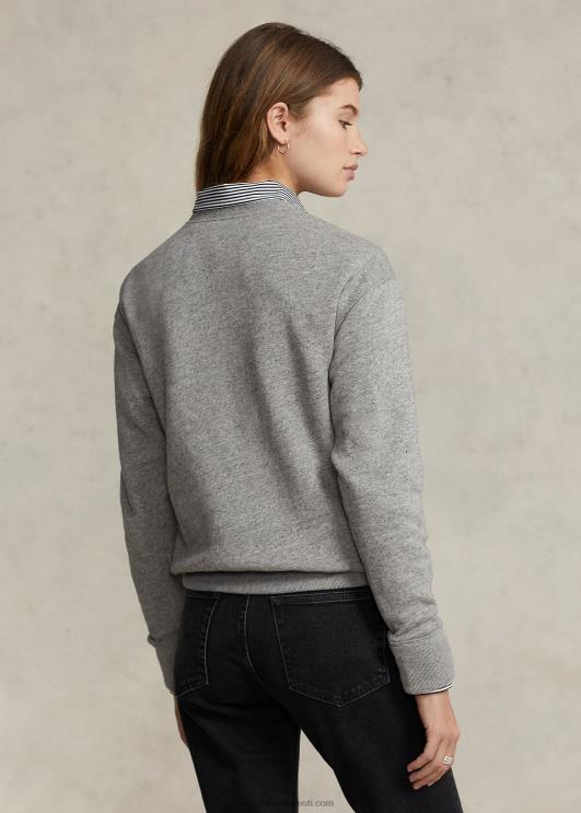 Ralph Lauren naised polo karu fliisist crewneck dressipluus PR0V2924 tume vintage kanarbik