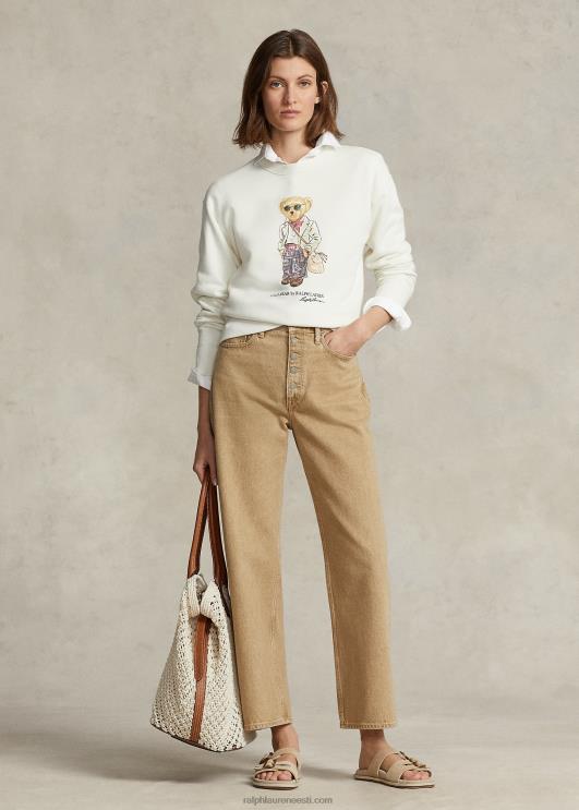 Ralph Lauren naised polo karu fliisist crewneck dressipluus PR0V3192 nevis