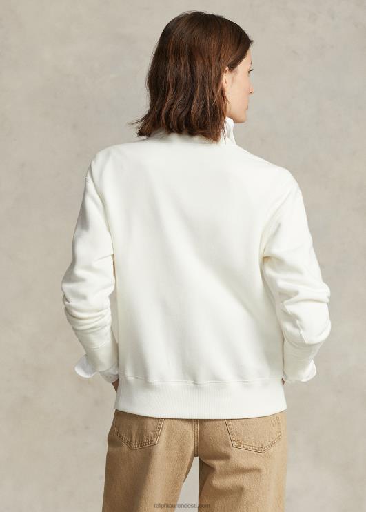 Ralph Lauren naised polo karu fliisist crewneck dressipluus PR0V3192 nevis