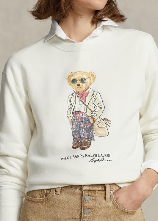 Ralph Lauren naised polo karu fliisist crewneck dressipluus PR0V3192 nevis