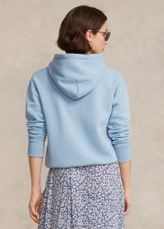 Ralph Lauren naised polo karu fliisist kapuuts PR0V3059 pulber sinine