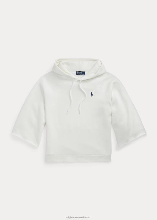 Ralph Lauren naised äralõigatud mansett fliisist kapuuts PR0V3068 tekipesu valge