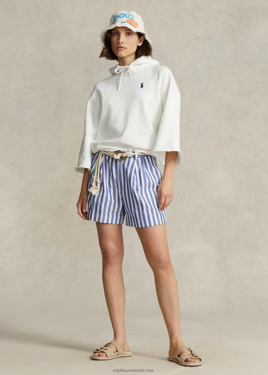 Ralph Lauren naised äralõigatud mansett fliisist kapuuts PR0V3068 tekipesu valge