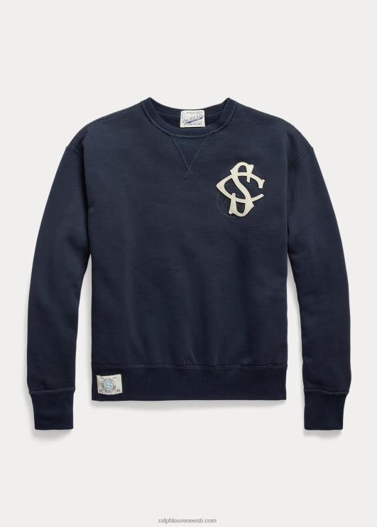 Ralph Lauren naised spelmani kollektsiooni patch dressipluus PR0V3317 lennuväe merevägi