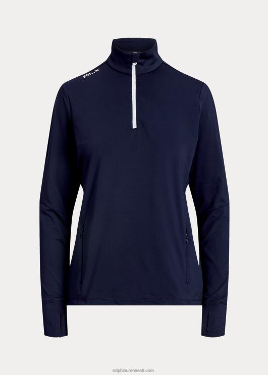 Ralph Lauren naised veniv jersey veerandtõmblukuga pullover PR0V3723 rafineeritud merevägi