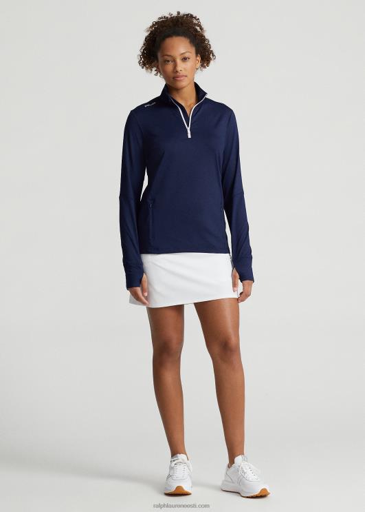 Ralph Lauren naised veniv jersey veerandtõmblukuga pullover PR0V3723 rafineeritud merevägi