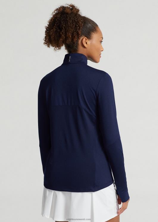 Ralph Lauren naised veniv jersey veerandtõmblukuga pullover PR0V3723 rafineeritud merevägi