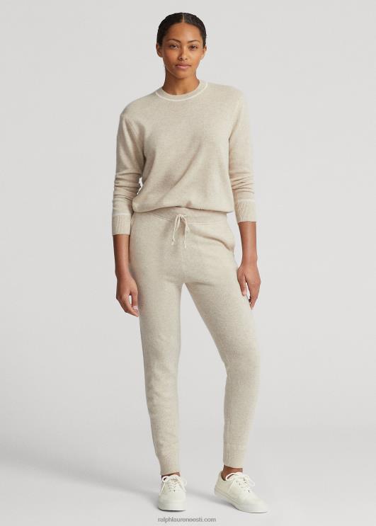 Ralph Lauren naised kašmiirist jooksupüksid PR0V3744 liivakanarbik
