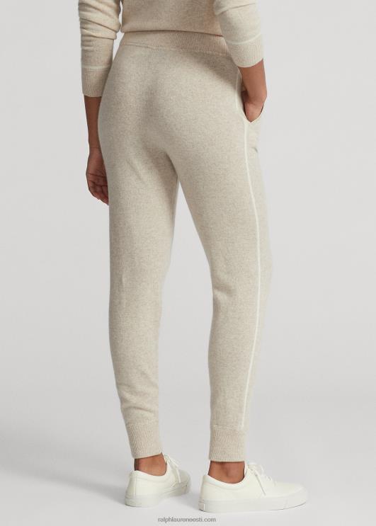 Ralph Lauren naised kašmiirist jooksupüksid PR0V3744 liivakanarbik