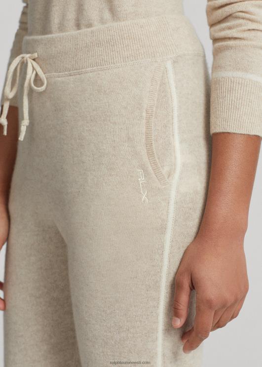 Ralph Lauren naised kašmiirist jooksupüksid PR0V3744 liivakanarbik