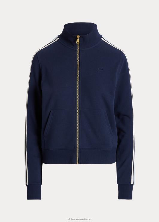 Ralph Lauren naised Prantsuse froteest täistõmblukuga jope PR0V4413 rafineeritud merevägi